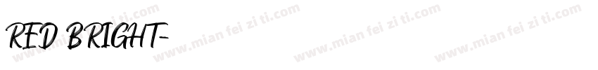 RED BRIGHT字体转换